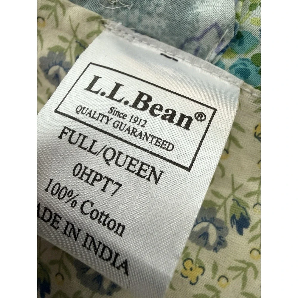 LL Bean Pinwheel Yoyo Quilt Comforter Full Queen w/ Matching 19